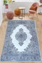 Conceptum Ontario Alfombra de Pasillo Azul 80 x 100 cm